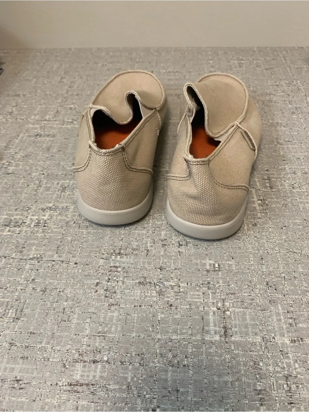 CROCS Men's Tan Canvas Slip-On Loafers